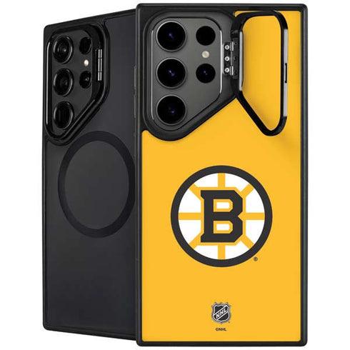 NHL Boston Bruins Solid Background Galaxy S25 Ultra Kickstand Case